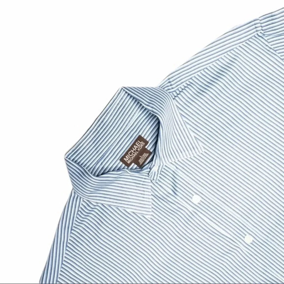 Michael Kors Mens Striped Button-down Shirt Size Large - Picture 3 of 7